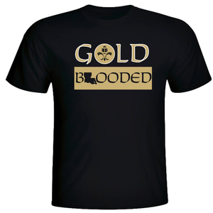 Gold Blooded Short Black T-Shirt