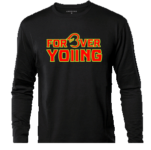 Forever Tre Young Long Black Tee