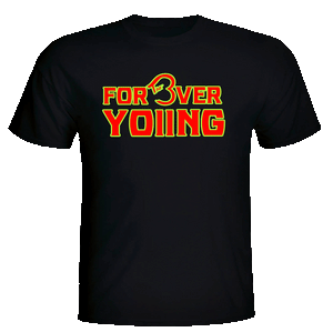 Forever Young Short Black Tee