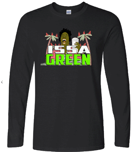 ISSA GREEN Black Long Tee