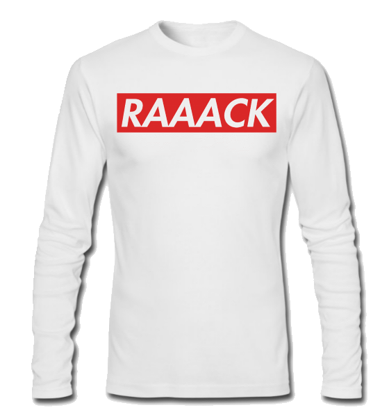 Raaack White Black Long Sleeve