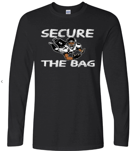 Secure the Bag Black Long Tee