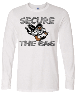 Secure The Bag Long White Tee