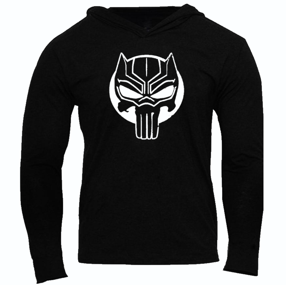 BLACK PANTHER/THE PUNISHER SLIM FIT PERFORMANCE WORKOUT SLIM PERFORMANCE HOODIE