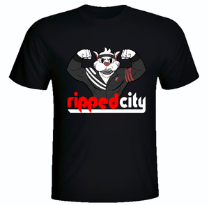 Ripped City T-Shirt Portland Trailblazers