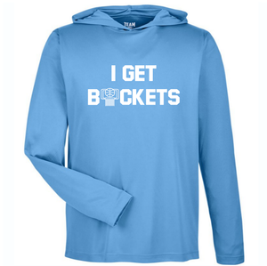 I GET BUCKETS SLIM FIT PERFORMANCE WORKOUT HOODIE All Colors