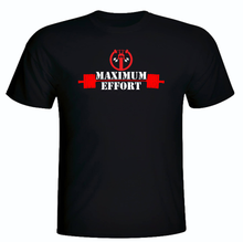 Load image into Gallery viewer, DEADPOOL  MAXIMUM EFFORT WORKOUT T-SHIRT