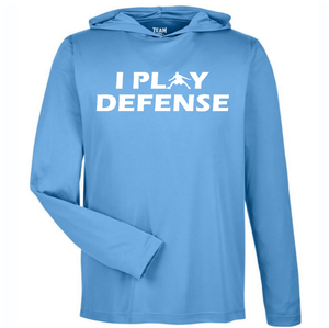 I PLAY DEFENSE SLIM FIT PERFORMANCE WORKOUT HOODIE All Colors