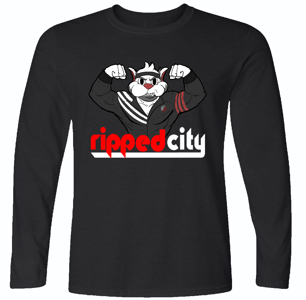 Ripped City Long Sleeve T-Shirt - Portland Trailblazers